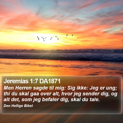 Jeremias 1:7 DA1871 Bible Verse Image