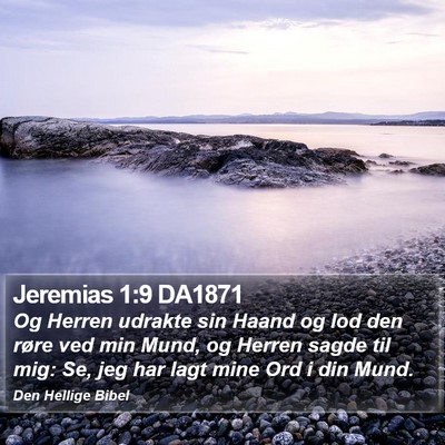 Jeremias 1:9 DA1871 Bible Verse Image