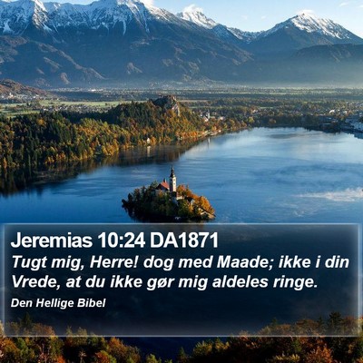 Jeremias 10:24 DA1871 Bible Verse Image