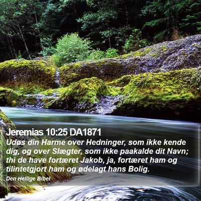Jeremias 10:25 DA1871 Bible Verse Image