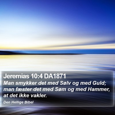 Jeremias 10:4 DA1871 Bible Verse Image