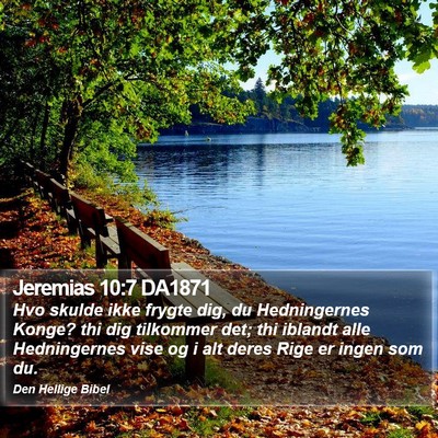 Jeremias 10:7 DA1871 Bible Verse Image