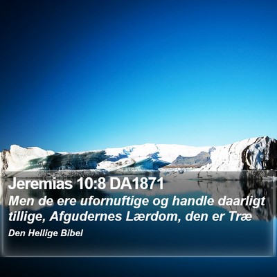 Jeremias 10:8 DA1871 Bible Verse Image