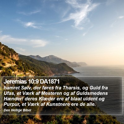 Jeremias 10:9 DA1871 Bible Verse Image