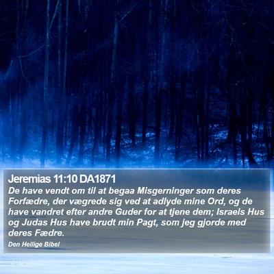 Jeremias 11:10 DA1871 Bible Verse Image