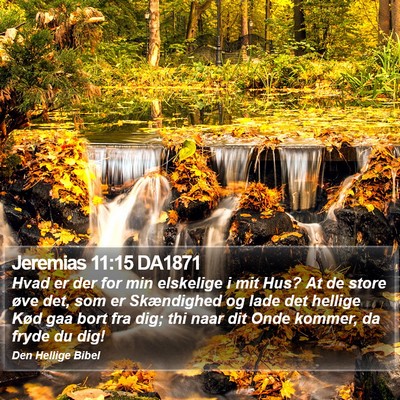 Jeremias 11:15 DA1871 Bible Verse Image