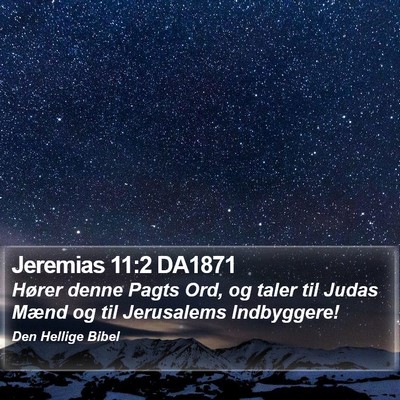 Jeremias 11:2 DA1871 Bible Verse Image