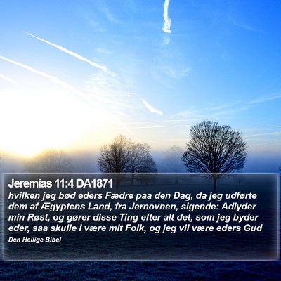 Jeremias 11:4 DA1871 Bible Verse Image