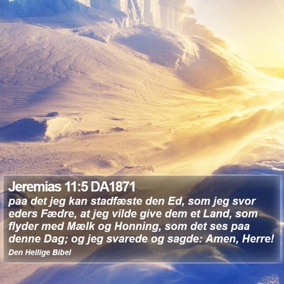 Jeremias 11:5 DA1871 Bible Verse Image
