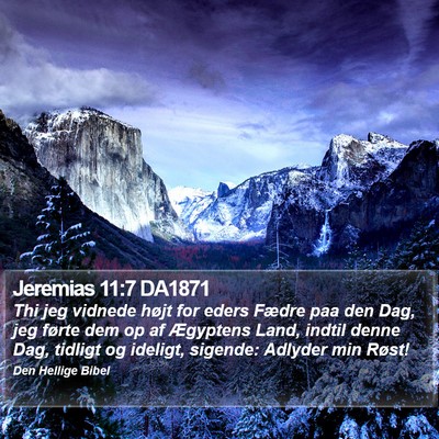 Jeremias 11:7 DA1871 Bible Verse Image