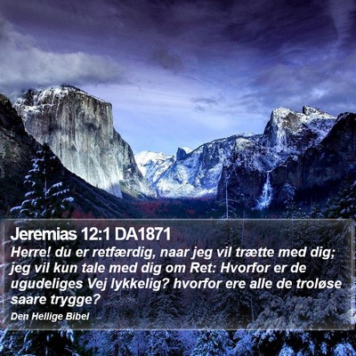 Jeremias 12:1 DA1871 Bible Verse Image
