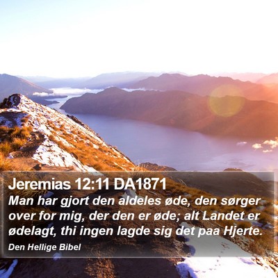 Jeremias 12:11 DA1871 Bible Verse Image