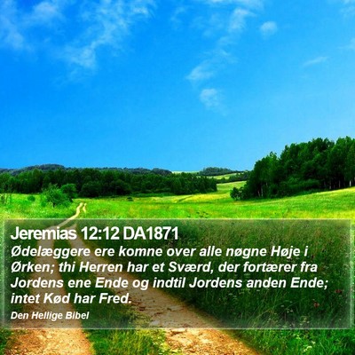 Jeremias 12:12 DA1871 Bible Verse Image
