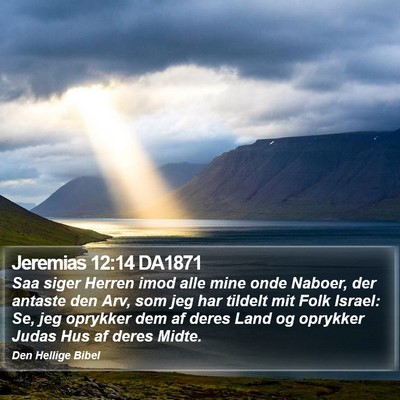 Jeremias 12:14 DA1871 Bible Verse Image