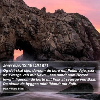 Jeremias 12:16 DA1871 Bible Verse Image