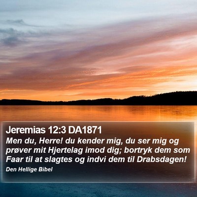 Jeremias 12:3 DA1871 Bible Verse Image