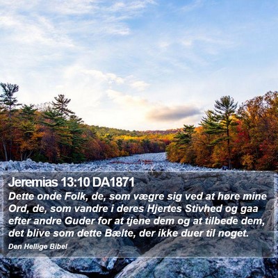 Jeremias 13:10 DA1871 Bible Verse Image