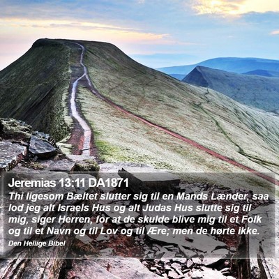 Jeremias 13:11 DA1871 Bible Verse Image