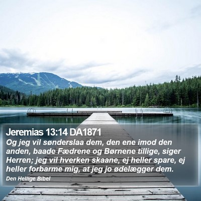 Jeremias 13:14 DA1871 Bible Verse Image