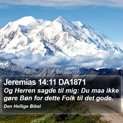 Jeremias 14:11 DA1871 Bible Verse Image