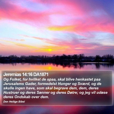 Jeremias 14:16 DA1871 Bible Verse Image