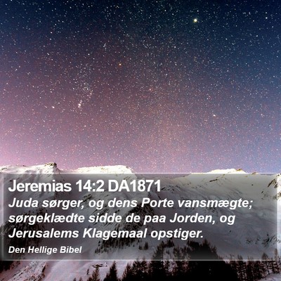 Jeremias 14:2 DA1871 Bible Verse Image