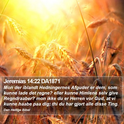 Jeremias 14:22 DA1871 Bible Verse Image