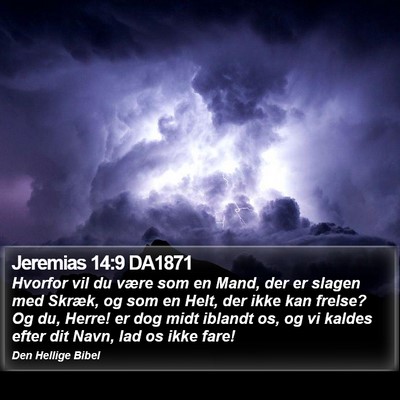 Jeremias 14:9 DA1871 Bible Verse Image