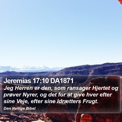 Jeremias 17:10 DA1871 Bible Verse Image