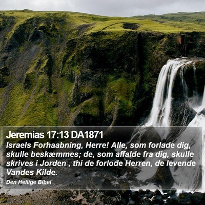 Jeremias 17:13 DA1871 Bible Verse Image