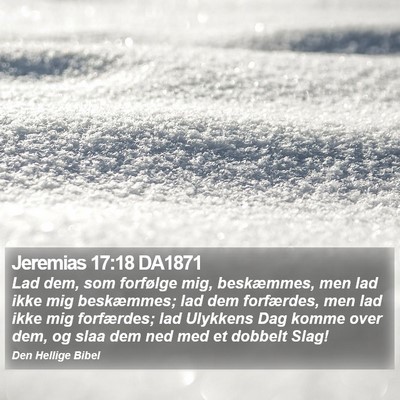 Jeremias 17:18 DA1871 Bible Verse Image