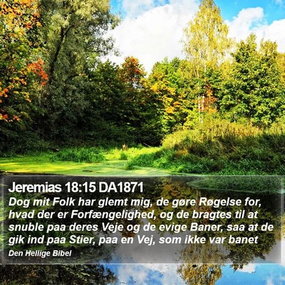 Jeremias 18:15 DA1871 Bible Verse Image