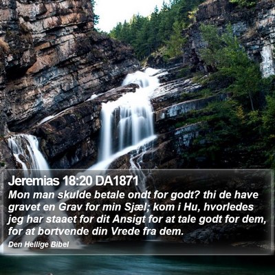 Jeremias 18:20 DA1871 Bible Verse Image