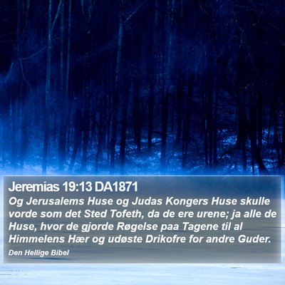 Jeremias 19:13 DA1871 Bible Verse Image