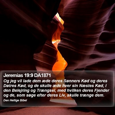 Jeremias 19:9 DA1871 Bible Verse Image