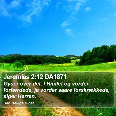 Jeremias 2:12 DA1871 Bible Verse Image