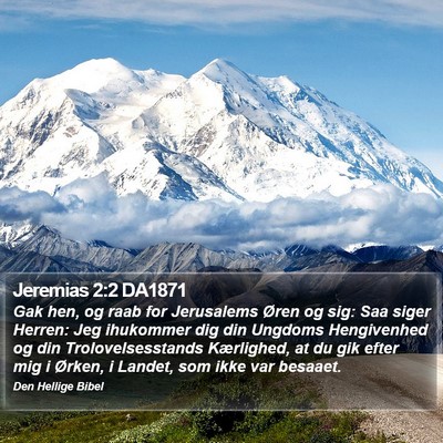 Jeremias 2:2 DA1871 Bible Verse Image
