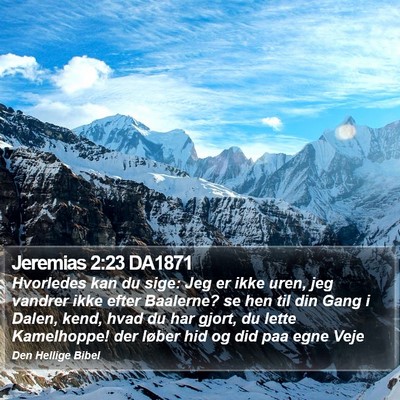 Jeremias 2:23 DA1871 Bible Verse Image