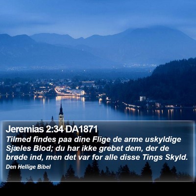 Jeremias 2:34 DA1871 Bible Verse Image