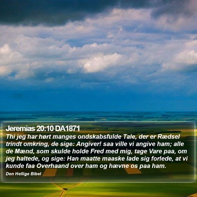Jeremias 20:10 DA1871 Bible Verse Image