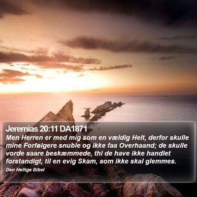 Jeremias 20:11 DA1871 Bible Verse Image