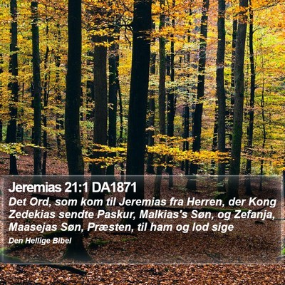 Jeremias 21:1 DA1871 Bible Verse Image