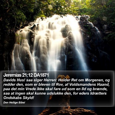 Jeremias 21:12 DA1871 Bible Verse Image