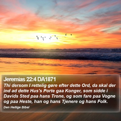 Jeremias 22:4 DA1871 Bible Verse Image