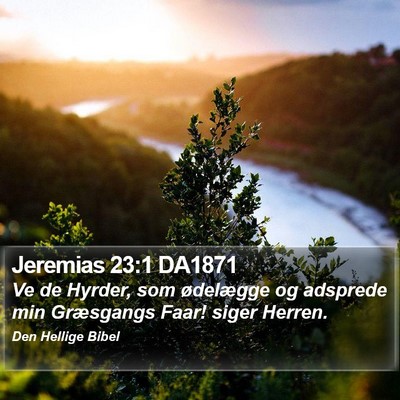 Jeremias 23:1 DA1871 Bible Verse Image