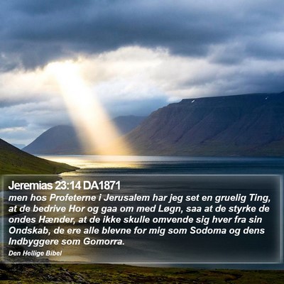 Jeremias 23:14 DA1871 Bible Verse Image