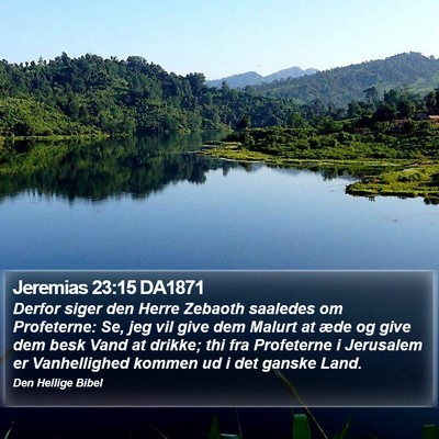 Jeremias 23:15 DA1871 Bible Verse Image
