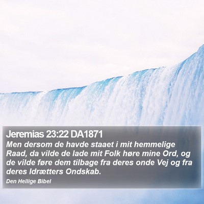 Jeremias 23:22 DA1871 Bible Verse Image