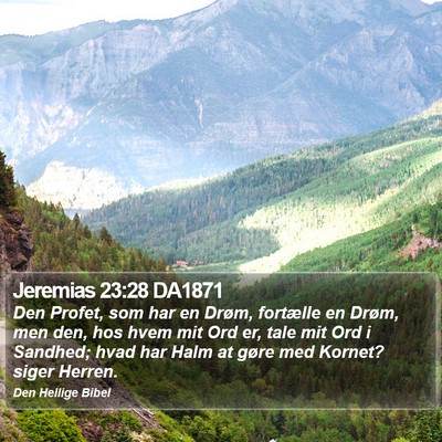 Jeremias 23:28 DA1871 Bible Verse Image