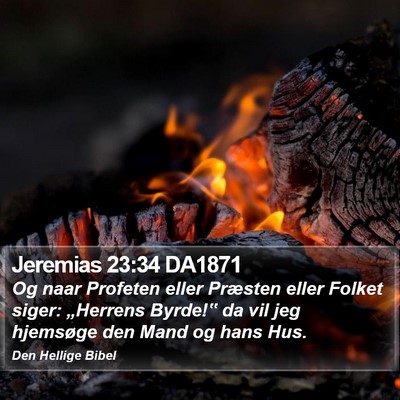 Jeremias 23:34 DA1871 Bible Verse Image